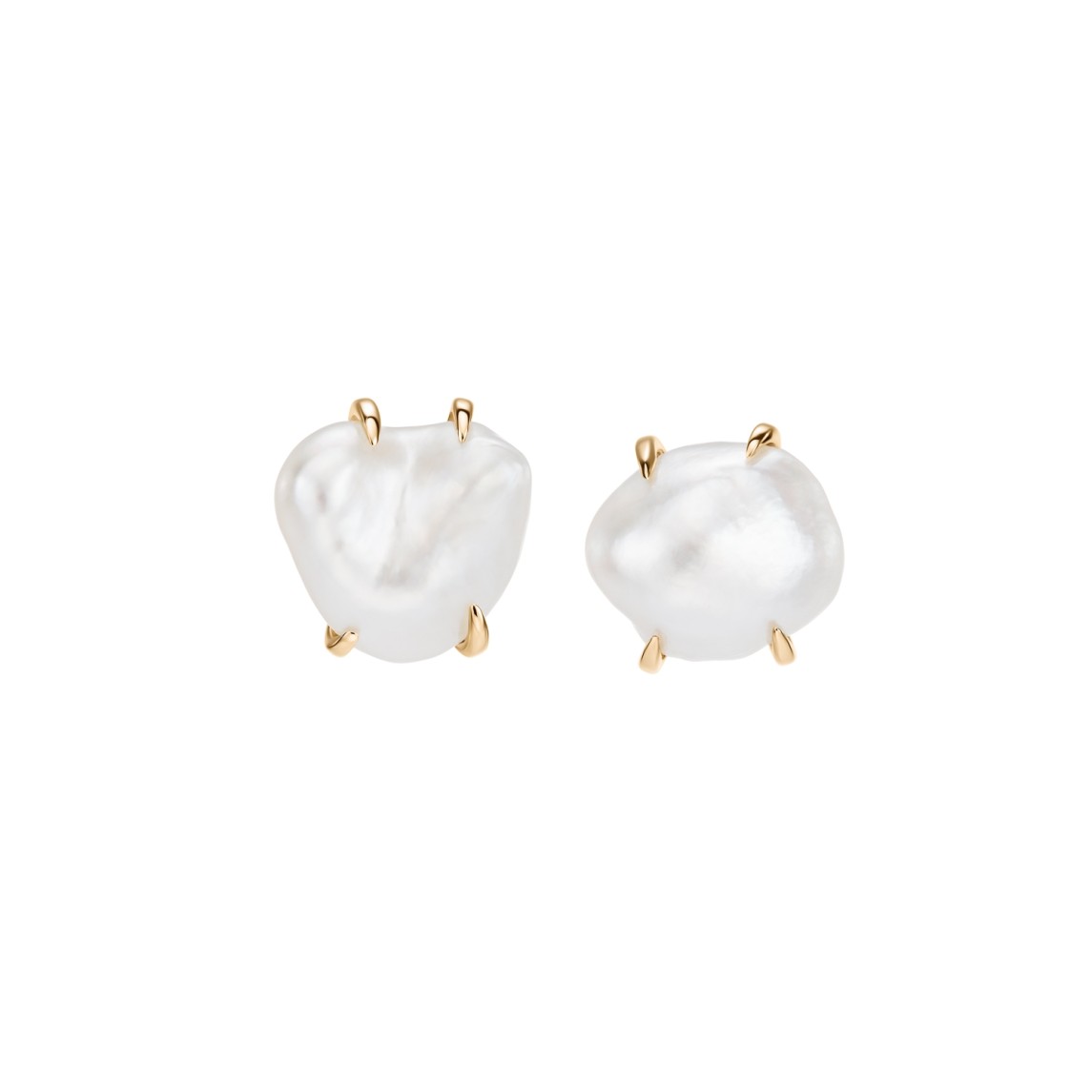 South Sea Keshi Pearl Stud Earrings