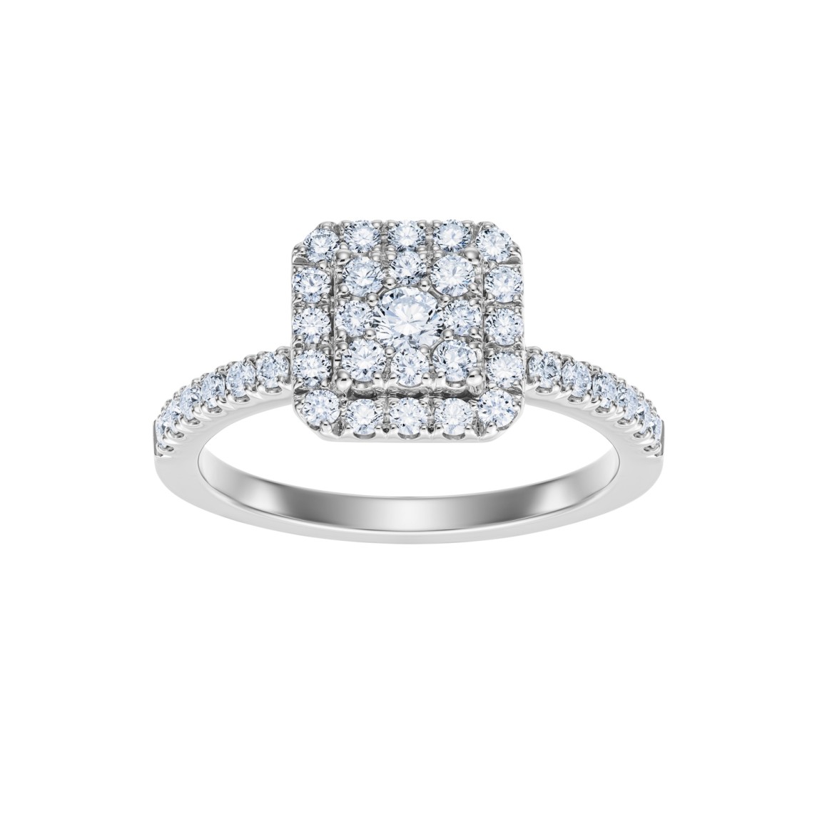 White Gold Ring With Diamonds