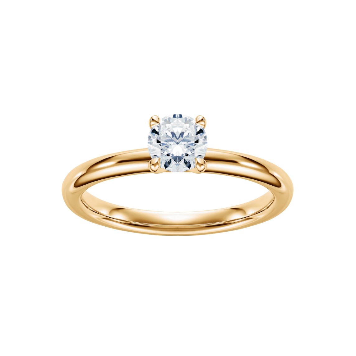 Yellow Gold Ring With Diamond