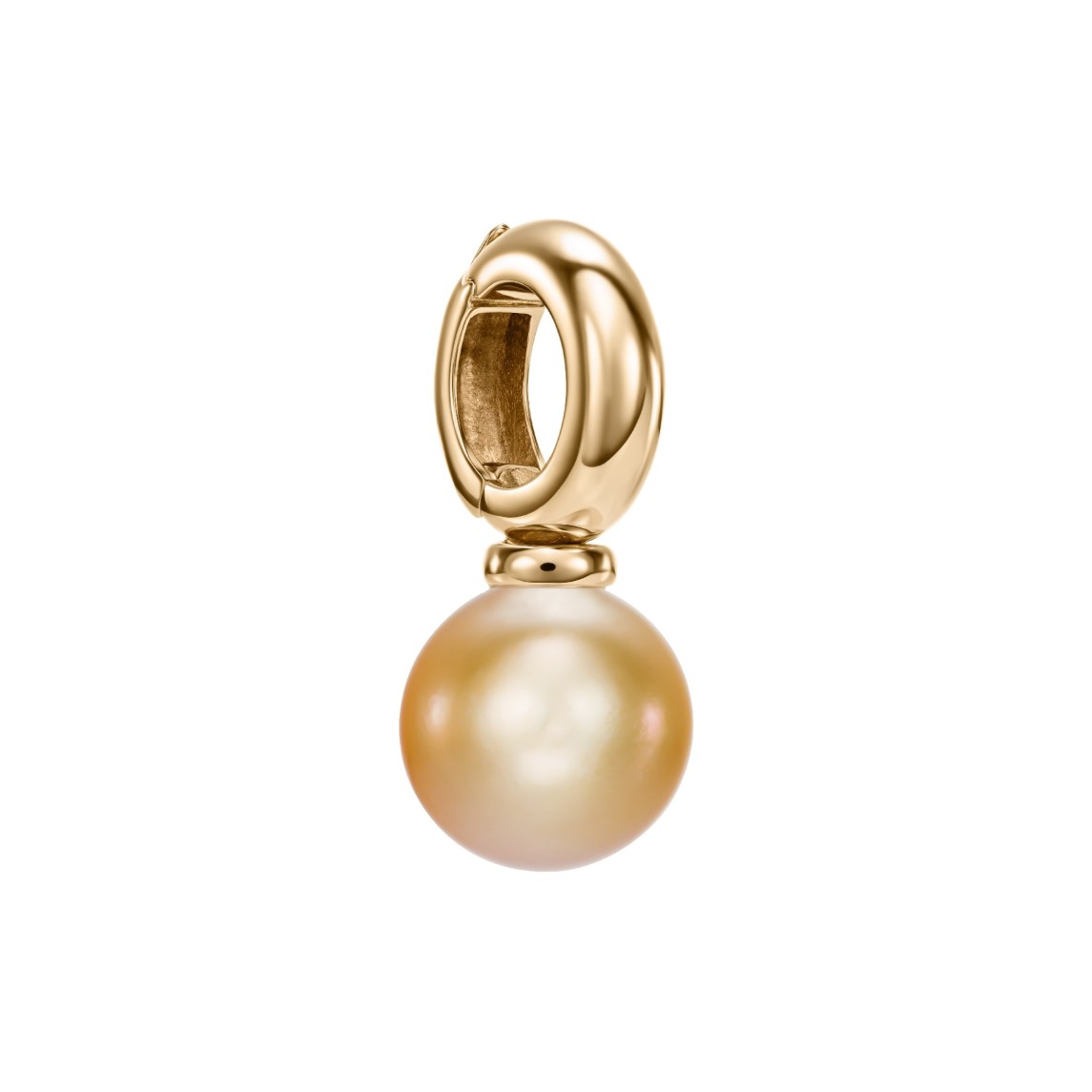 Yellow Gold Pendant With South Sea Pearl