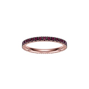 Rose Gold Ring With Rubies