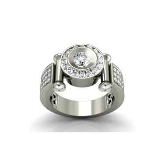 White Gold Ring With Diamonds
