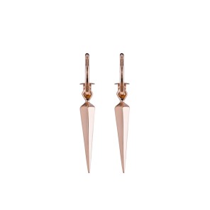 Rose Gold Spike Earrings