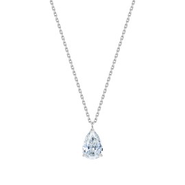 White Gold Necklace With Pear-Cut Diamond