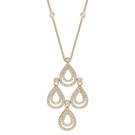 Yellow Gold Necklace With Diamonds