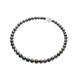 Tahitian Pearl Necklace In White Gold