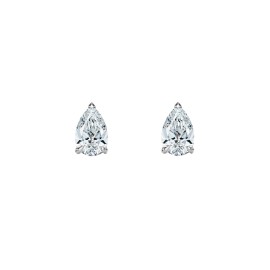 White Gold Earrings With Pear-Cut Diamonds