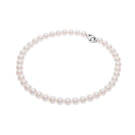 Freshwater Pearl Necklace In White Gold