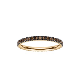 Yellow Gold Ring With Fancy Brown Diamonds