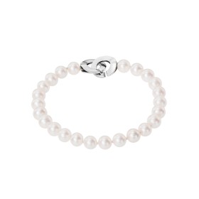 Freshwater Pearl Braclet In White Gold