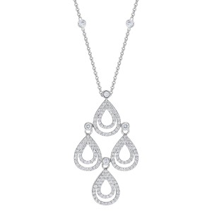 White Gold Necklace With Diamonds