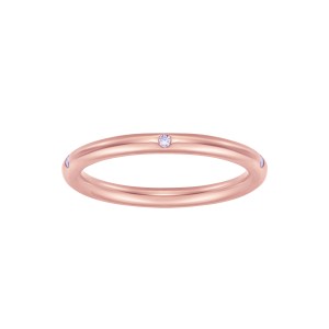 Rose Gold Ring With Diamonds