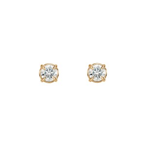 Yellow Gold Earrings With Diamonds