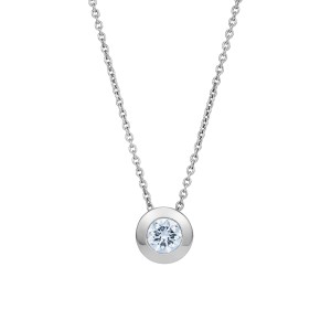 White Gold Necklace With Diamond