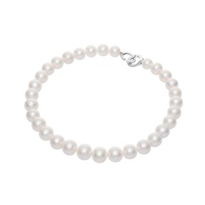 Edison Pearl Necklace In White Gold