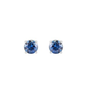 White Gold Earrings With Sapphires