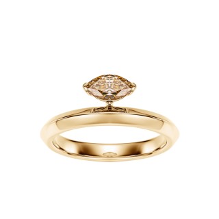 Fancy Brown Marquise-Cut Diamond Ring