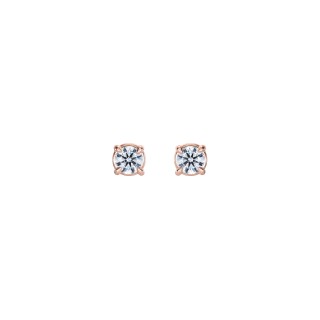 Rose Gold Earrings With Diamonds
