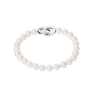 Freshwater Pearl Braclet In White Gold