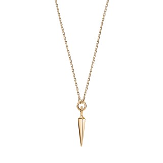 Yellow Gold Spike Necklace