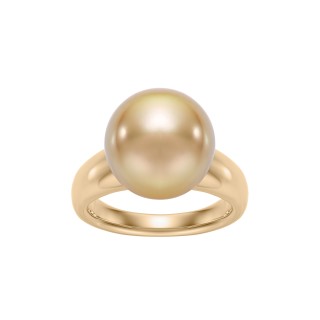 Yellow Gold Ring With Golden South Sea Pearl
