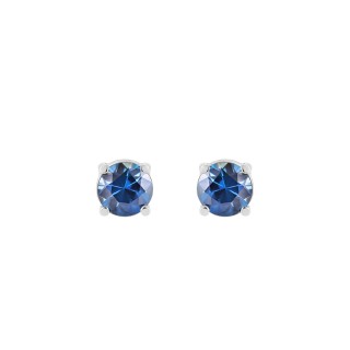 White Gold Earrings With Sapphires